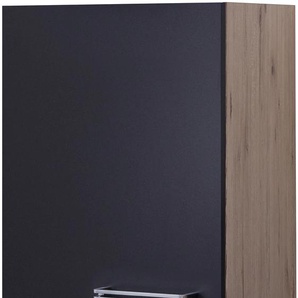 Hängeschrank FLEX-WELL Antigua Schränke Gr. B/H/T: 40 cm x 55 cm x 32 cm, 1 St., grau (anthrazit, san remo eiche) Hängeschränke (B x H T) 40 54,8 32 cm