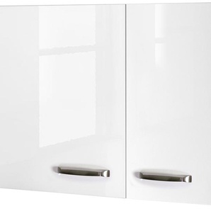 Hängeschrank FLEX-WELL Florenz Schränke Gr. B/H/T: 100 cm x 54 cm x 32 cm, 2 St., weiß (hochglanz weiß, sonoma eiche) Hängeschränke (B x H T) 100 54,8 32 cm