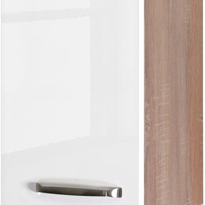 Hängeschrank FLEX-WELL Florenz Schränke Gr. B/H/T: 30 cm x 54 cm x 32 cm, 1 St., weiß (hochglanz weiß, sonoma eiche) Hängeschränke (B x H T) 30 54,8 32 cm
