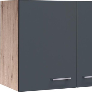 Hängeschrank FLEX-WELL Morena Schränke Gr. B/H/T: 80 cm x 54,8 cm x 32 cm, 2 St., grau (basaltgrau, san remo eiche) Küchenhängeschrank Hängeschränke (B x H T) 80 54,8 32 cm