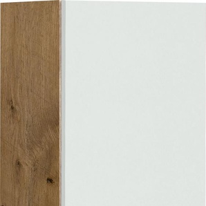 Hängeschrank FLEX-WELL Vintea Schränke Gr. B/H/T: 30 cm x 54,8 cm x 32 cm, 1 St., beige (magnolia matt, lancelot oak) Küchenhängeschrank Hängeschränke (B x H T) 30 54,8 32 cm, mit Metallgriffen