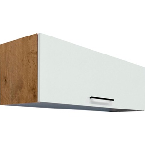 Klapphängeschrank FLEX-WELL Vintea Schränke Gr. B/H/T: 100 cm x 32 cm x 32 cm, beige (magnolia matt, lancelot oak) Küchenhängeschrank Hängeschränke (B x H T) 100 32 cm, mit Klappe