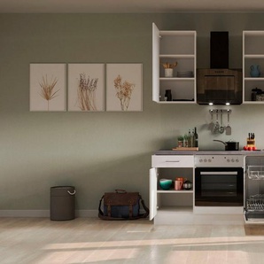 Flex-Well Küche Kopenhagen, mit E-Geräten, Breite 220 cm, in vielen Farbvarianten erhältlich