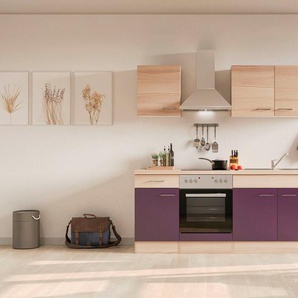 Flex-Well Küche Portland, mit E-Geräten, Breite 210 cm, in vielen Farbvarianten erhältlich