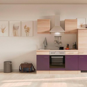 Flex-Well Küche Portland, mit E-Geräten, Breite 220 cm, in vielen Farbvarianten erhältlich