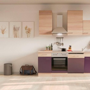 Flex-Well Küche Portland, mit E-Geräten, Breite 220 cm, in vielen Farbvarianten erhältlich