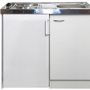 Flex-Well Küche Pantry, Gesamtbreite 100 cm, mit DUO Kochfeld und Kühlschrank