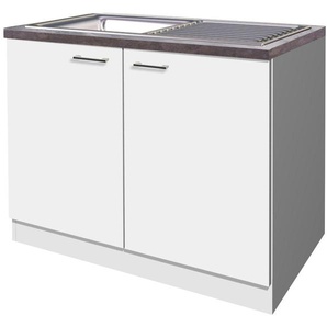 Flex-Well Spülenschrank Lucca (B x H x T) 100 x 85 x 60 cm, inkl. Einbauspüle