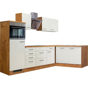 Flex-Well Küchenzeile Vintea, wahlweise mit E-Geräten, Gesamtbreite 280x170 cm