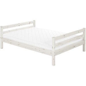 FLEXA Bett 140x200 - weiß - Kiefer Flexa Classic ¦ Maße (cm): B: 150 H: 67