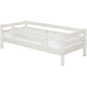 FLEXA Bett mit Absturzsicherung  Flexa Classic ¦ weiß ¦ Maße (cm): B: 100 H: 67