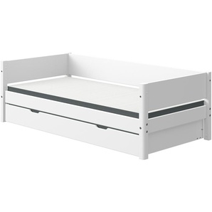 FLEXA Bett mit Ausziehbett  Flexa White ¦ weiß ¦ Maße (cm): B: 210 H: 66,5 T: 101.0