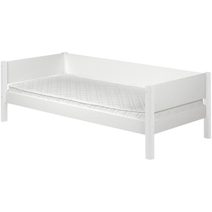 FLEXA Bett mit hinterer Absturzsicherung  Flexa White ¦ weiß ¦ Maße (cm): B: 90