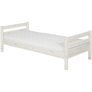 FLEXA Einzelbett 90x200 - weiß - Kiefer Flexa Classic ¦ Maße (cm): B: 100 H: 67