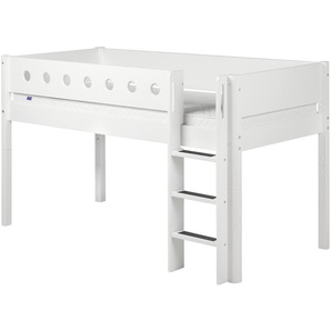 FLEXA Halbhohes Bett  Flexa White ¦ weiß ¦ Maße (cm): B: 109 H: 120