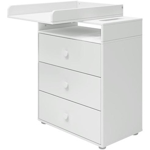FLEXA Wickelkommode  Roomie ¦ weiß ¦ Maße (cm): B: 72 H: 96,5 T: 43.5