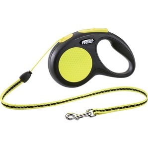 Flexi Hundeleine New Classic S neongelb, Seil GLO689309703