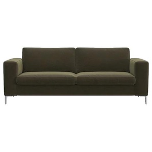 FLEXLUX 2,5-Sitzer »Fiore, super Sitzkomfort durch Kaltschaum im Sitz,«, breite Armlehnen, Füße Alu