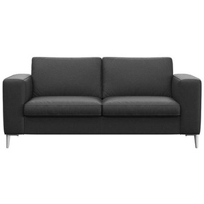 FLEXLUX 2-Sitzer Fiore, super Sitzkomfort durch Kaltschaum im Sitz, breite Armlehnen, Füße Alu