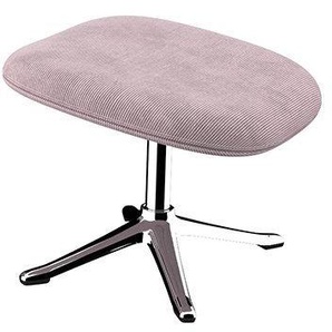 FLEXLUX Polsterhocker Stilo Fußstütze, für Beinauflage zur besseren Entspannung, Fuß Aluminium, Fußhocker für Drehsessel
