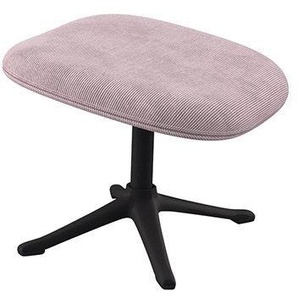 FLEXLUX Polsterhocker Stilo Fußstütze, für Beinauflage zur besseren Entspannung, Fuß schwarz, Fußhocker für Drehsessel