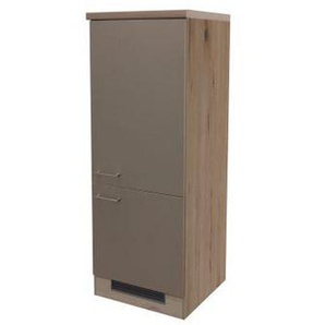 FlexWell Geräteumbauschrank, Eiche, Champagner, Holzwerkstoff, seitenverkehrt montierbar, 60x162x57 cm, Küchen, Küchenmöbel, Küchenschränke, Geräteumbauschränke