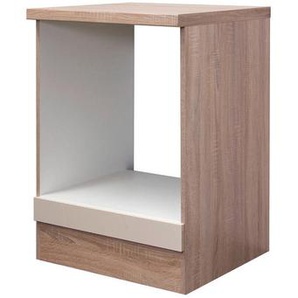 FlexWell Herdumbauschrank, Beige, Sonoma Eiche, Kaschmir, 60x86x60 cm, Küchen, Küchenmöbel, Küchenschränke, Geräteumbauschränke
