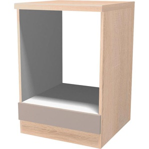 FlexWell Herdumbauschrank, Eiche, 60x86x57 cm, Küchen, Küchenmöbel, Küchenschränke, Geräteumbauschränke
