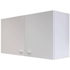 FlexWell Küchenoberschrank, Weiß, Kunststoff, 1 Fächer, einzeln stellbar, 100x54.8x32 cm, Made in Germany, individuell planbar, Zusatzausstattung