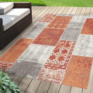 Floordirekt Indoor & Outdoor Teppich Coton pflegeleicht & beständig Rot 200x290 cm fd-30006