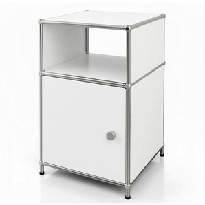 Floordirekt Regal Concept Epure Mk-040, Weiß, Metall, 40x65x40 cm, stehend, Wohnzimmer, Regale, Bücherregale