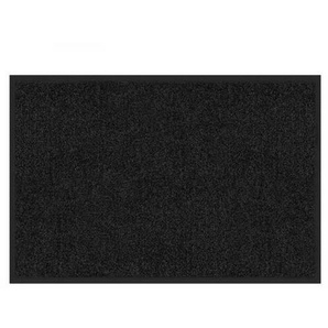 Floordirekt Schmutzfangmatte Rhine, Schwarz, Textil, Uni, rechteckig, 90x120 cm, Made in EU, Oeko-Tex® Standard 100, rutschfest, schmutzabweisend, für Fußbodenheizung geeignet, schützt den Fußboden, pflegeleicht, Teppiche & Böden, Fuß & Stufenmatten,