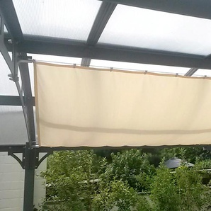 Sonnensegel FLORACORD Innenbeschattung Gr. B/T: 420 cm x 140 cm, beige (elfenbeinfarben) Sonnensegel BxT: 420x140 cm, 1 Bahn