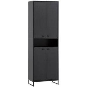 Flurschrank »Janne« - Schwarz - Holz -