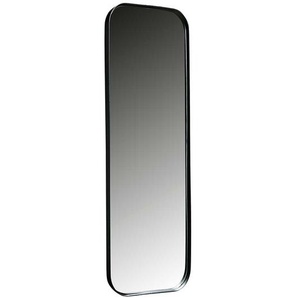 Flurspiegel in Schwarz Metall 170 cm hoch