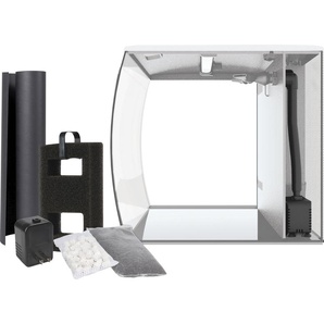 FLUVAL Aquarium Flex Vivarien 57 l, BxTxH: 41x39x39 cm Gr. B/H/T: 41 cm x 39 cm x 39 cm, 57 l, weiß Aquarium-Becken