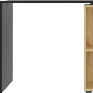FMD Eckschreibtisch AUGSBURG, Schreibtisch / Sideboard mit Stauraum, drehbar, Breite 117/148 cm