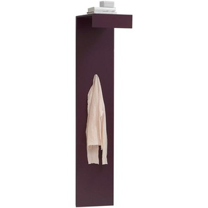 FMD Garderobenpaneel Bozen Garderobe Wandgarderobe Flurgarderobe 185x40cm lila