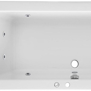 FOND Whirlpool-Badewanne Cubic, (Komplett-Set, 1-tlg), Typ 1, chrom