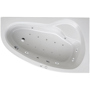 FOND Whirlpool-Badewanne Loredana, (Komplett-Set), Typ Premium, chrom