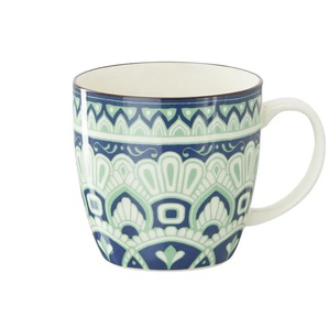 for friends Kaffeebecher Juno - grün - Porzellan - 10,5 cm - 10.5 | Möbel Kraft
