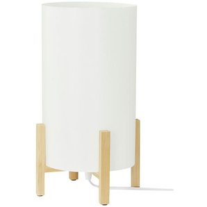 levelone Tischleuchte, 1-flammig, Bambus/ Papier - holzfarben - Materialmix - 32 cm - [18.5] | Möbel Kraft