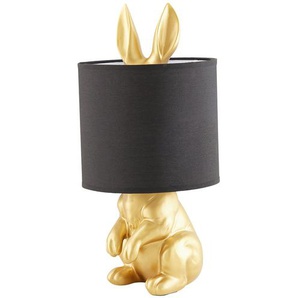 KHG Tischleuchte  1-flammig  goldfarben `Hase´   ¦ gold ¦ Maße (cm): H: 43  Ø: 20