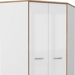 FORTE Eckkleiderschrank Chicory mit Hochglanz-Front