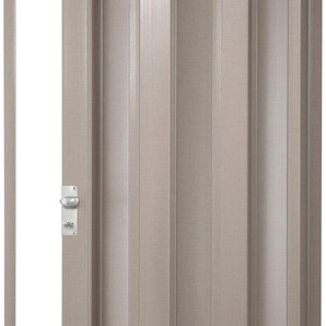 FORTE Falttür Elvira Türen Gr. 215 cm, 99,5 cm, Türanschlag wechselbar, grau (grau gewebt) Falttüren