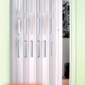 FORTE Falttür Türen Gr. 180 cm, 119 cm, Türanschlag wechselbar, weiß Falttüren