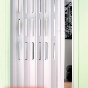 FORTE Falttür Türen Gr. 180 cm, 135 cm, Türanschlag wechselbar, weiß Falttüren