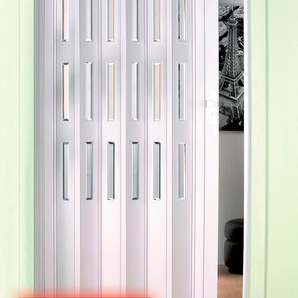 FORTE Falttür Türen Gr. 217 cm, 104 cm, Türanschlag wechselbar, weiß Falttüren