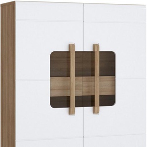 FORTE Highboard Attention, Highboard, Beleuchtung, Soft Close,Glastüre, Stauraum
