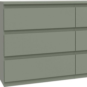 FORTE Kommode Edmore, große Kommode, grifflose Front, Stauraum, 6 Schubladen